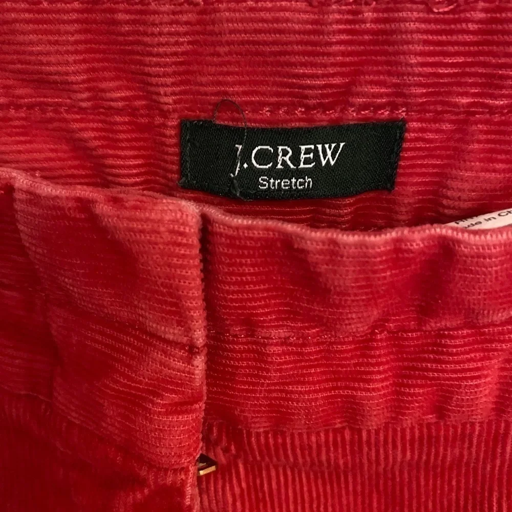 J Crew Nantucket Red Corduroy Pants l Size 6 Stretch Jeans